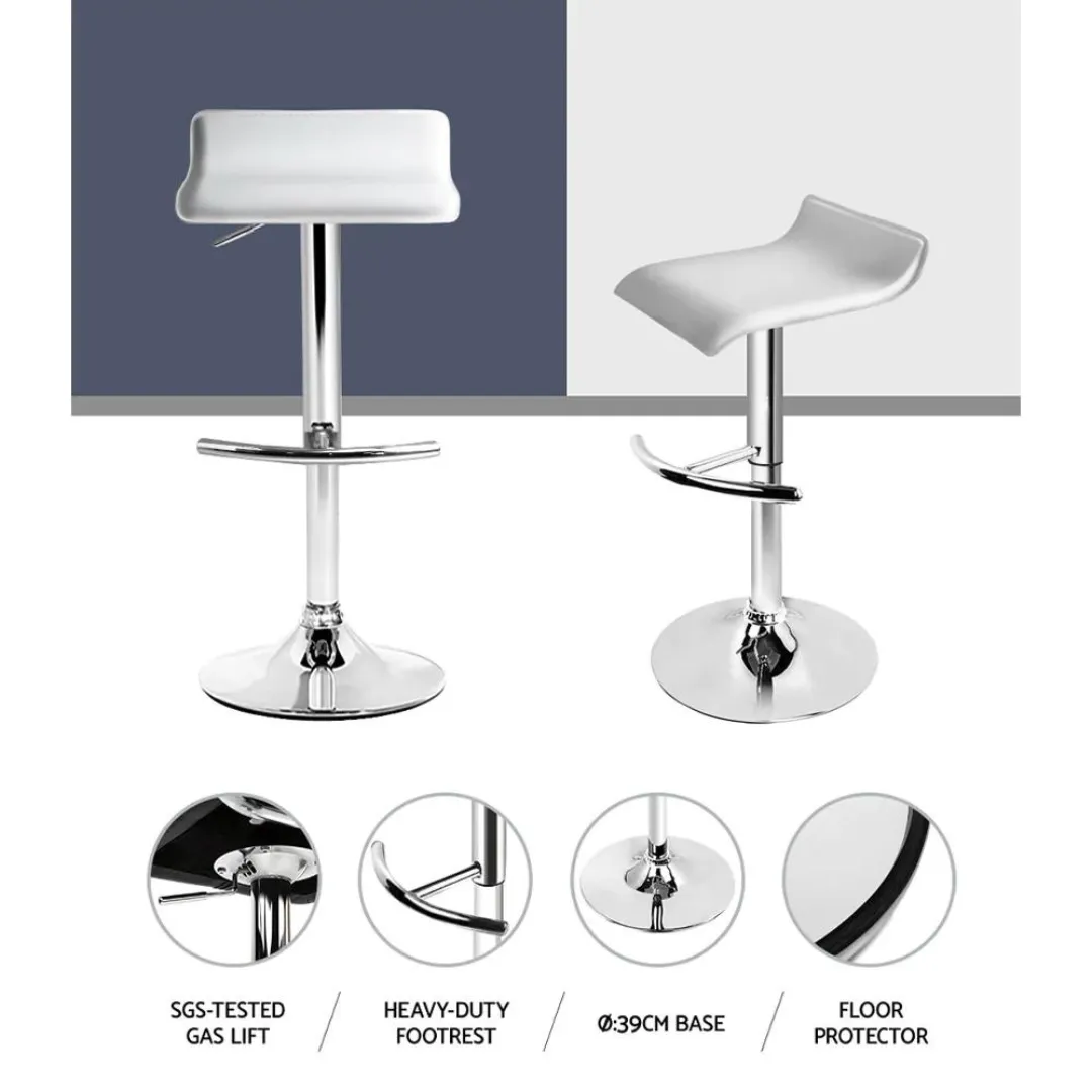 Mega PU Leather Wave Style Bar Stool