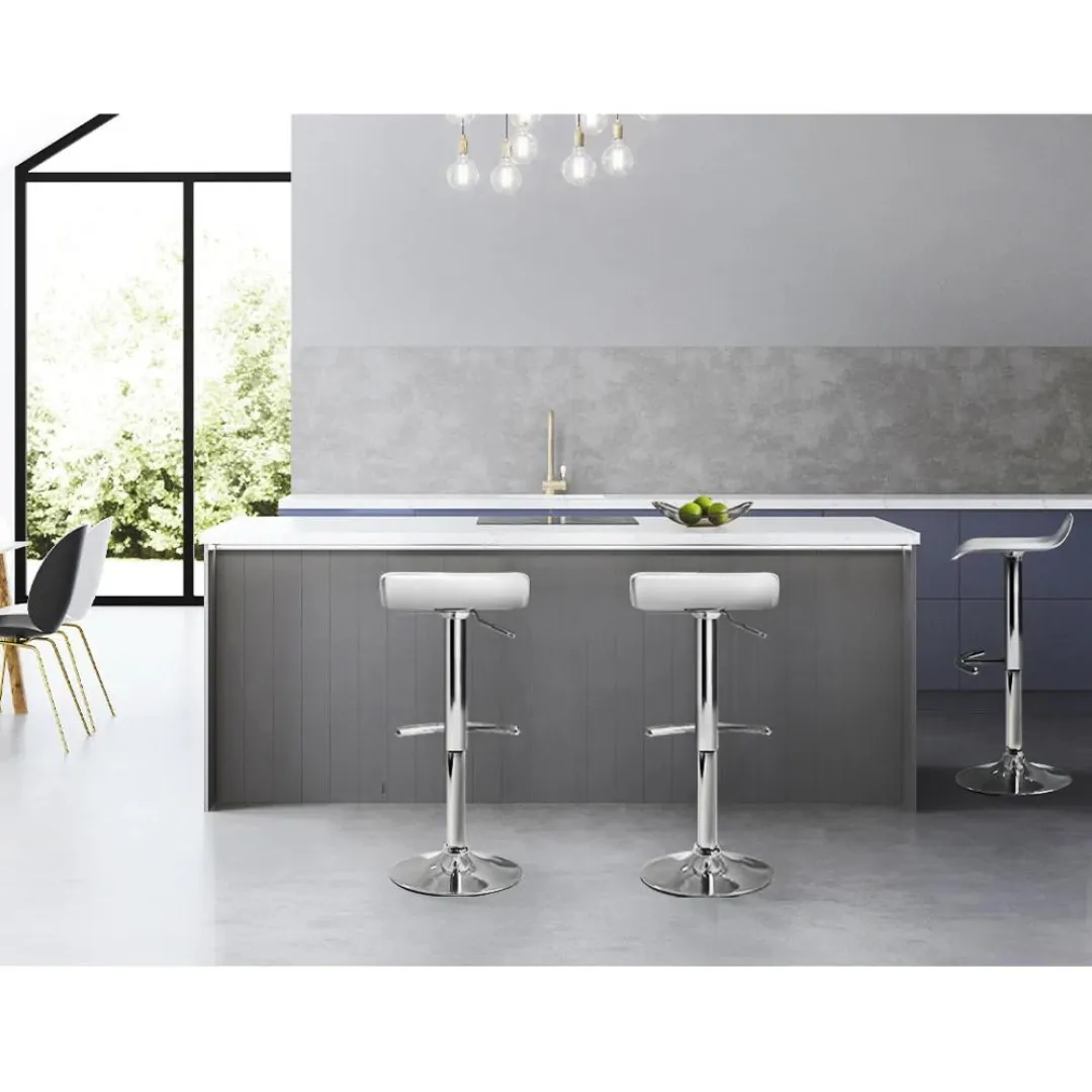 Mega PU Leather Wave Style Bar Stool