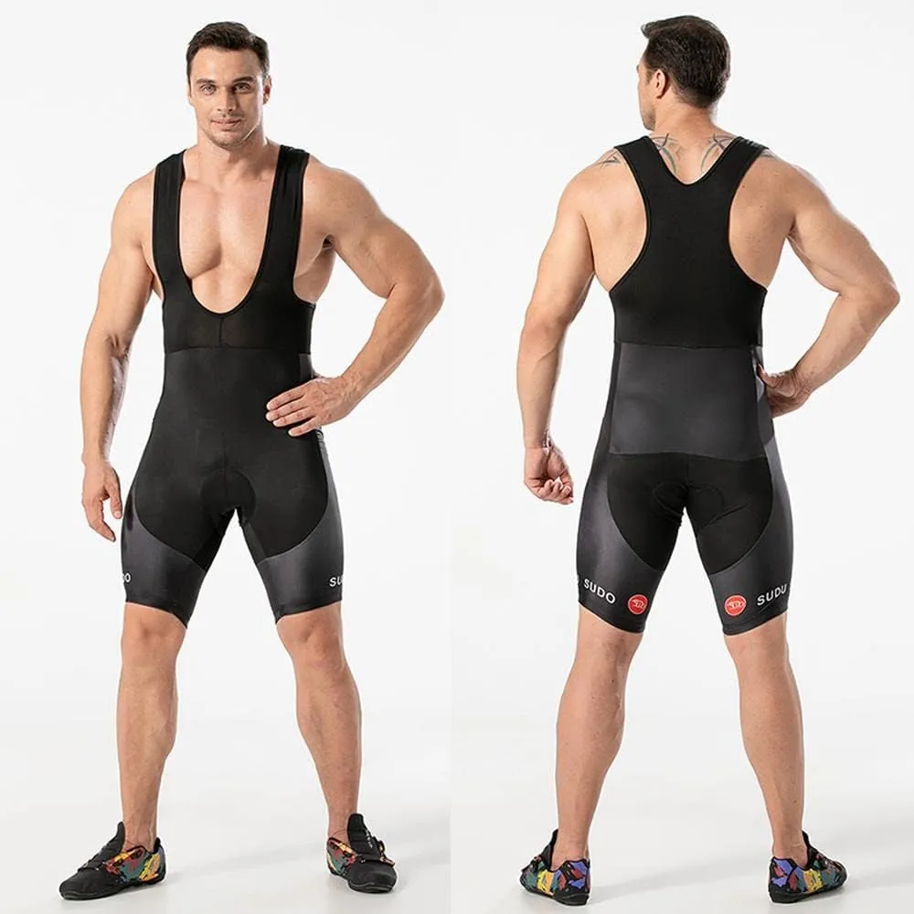 Men's Cycling Jersey Set Road Bike Shirts Short Sleeve Breathable Cycling Clothing Bib Shorts with 20D Gel Padded