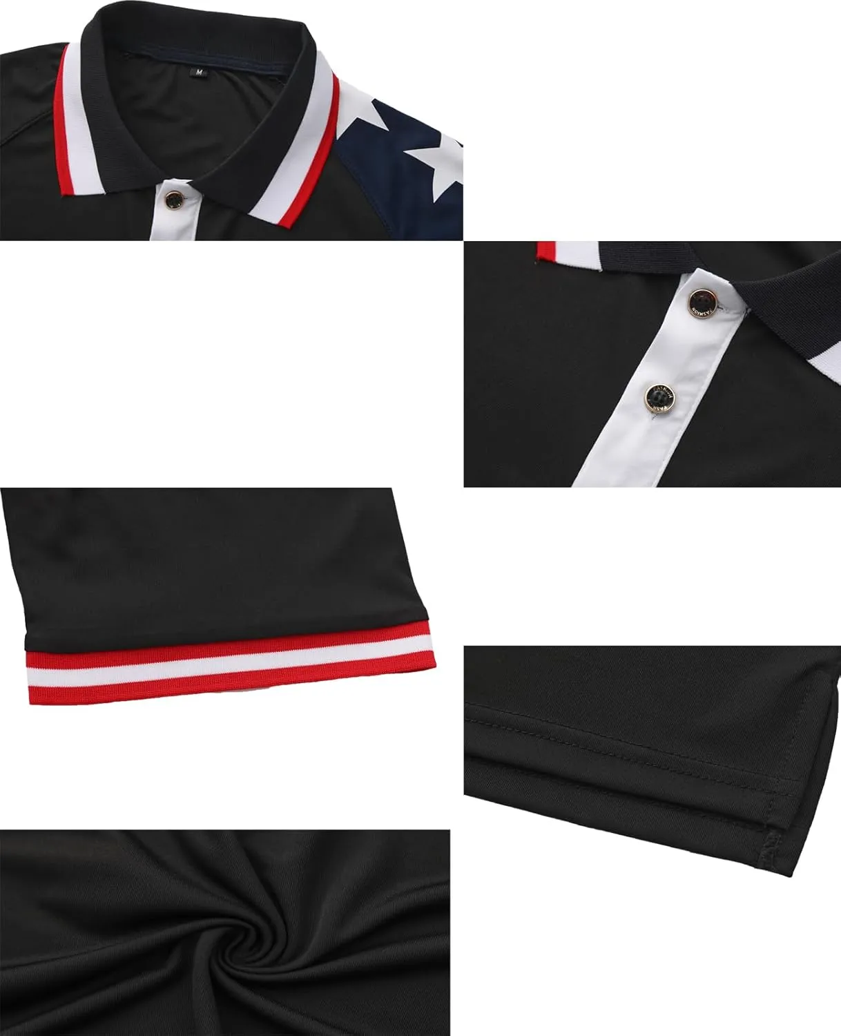 Men's Polo Shirt Quick Dry Performance Short Sleeve Tactical Pique Golf Shirts
