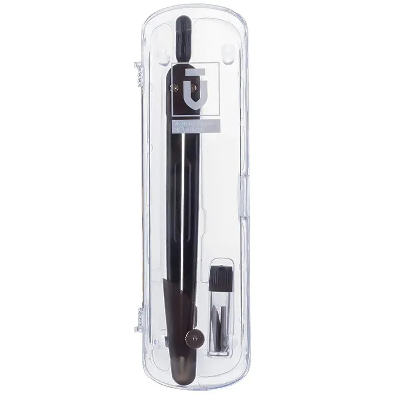 Metal Compass Set with 3 HB Lead Cores for Student Drawing & Exams