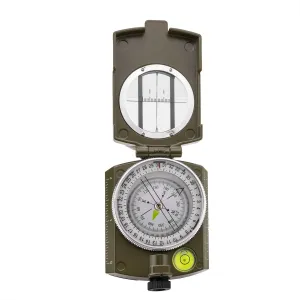 MIL-TEC Army Compass Metal Casting Viewfinder Included Case Navigation Olive