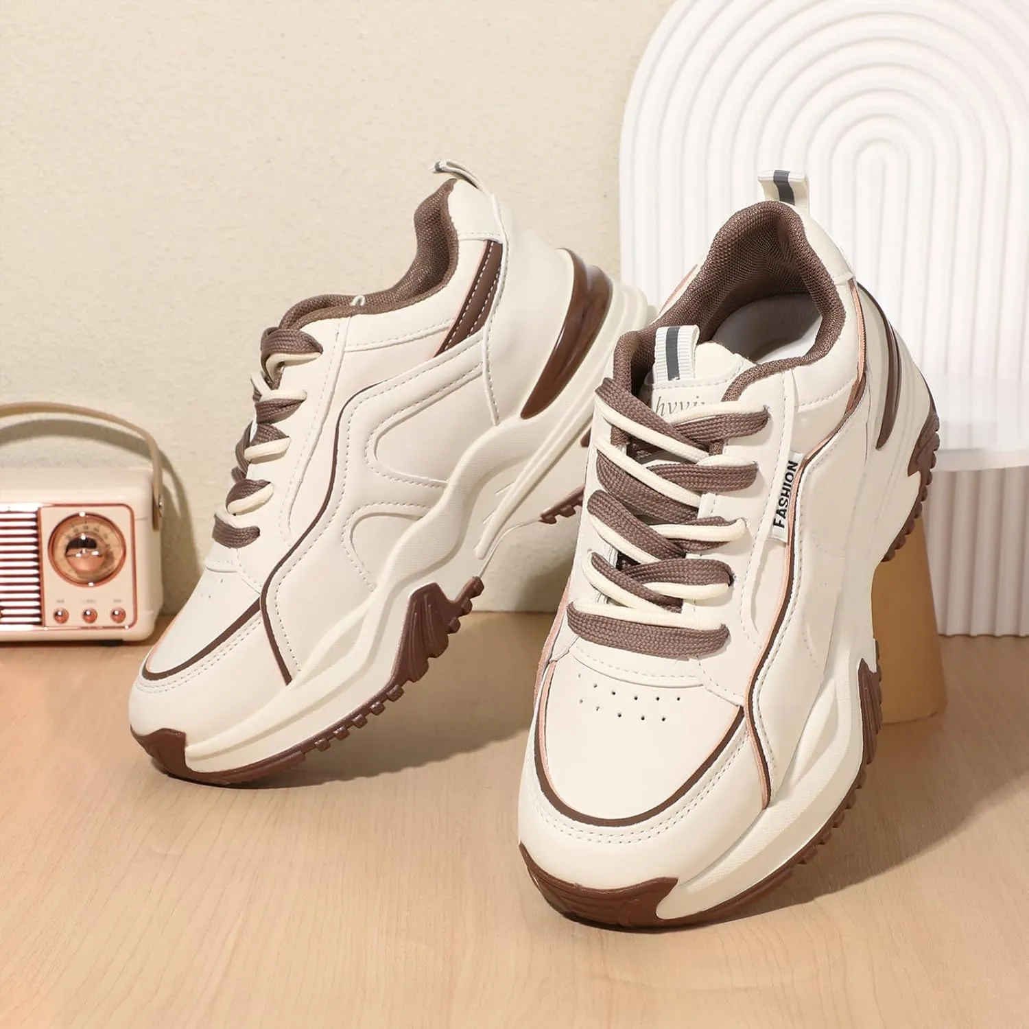 Milisten 1 Pair Women Sneakers Tennis Shoes, Sneakers for Women Running Shoes, Fashion Walking Womens Sneakers