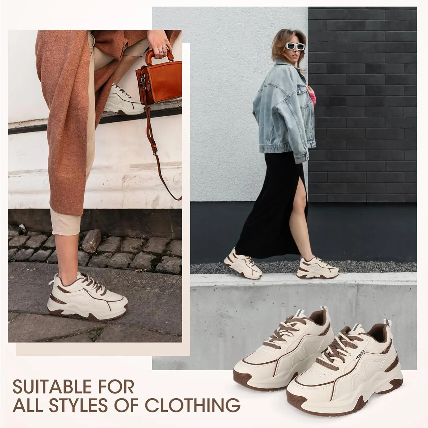 Milisten 1 Pair Women Sneakers Tennis Shoes, Sneakers for Women Running Shoes, Fashion Walking Womens Sneakers