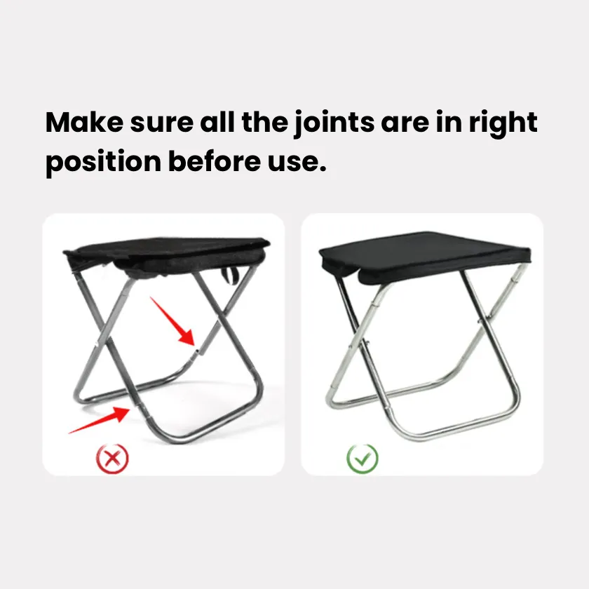 Mini Folding Stool - Zipper