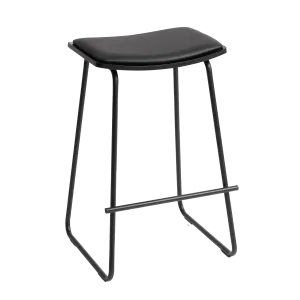 Minimalist bar stool black 67cm