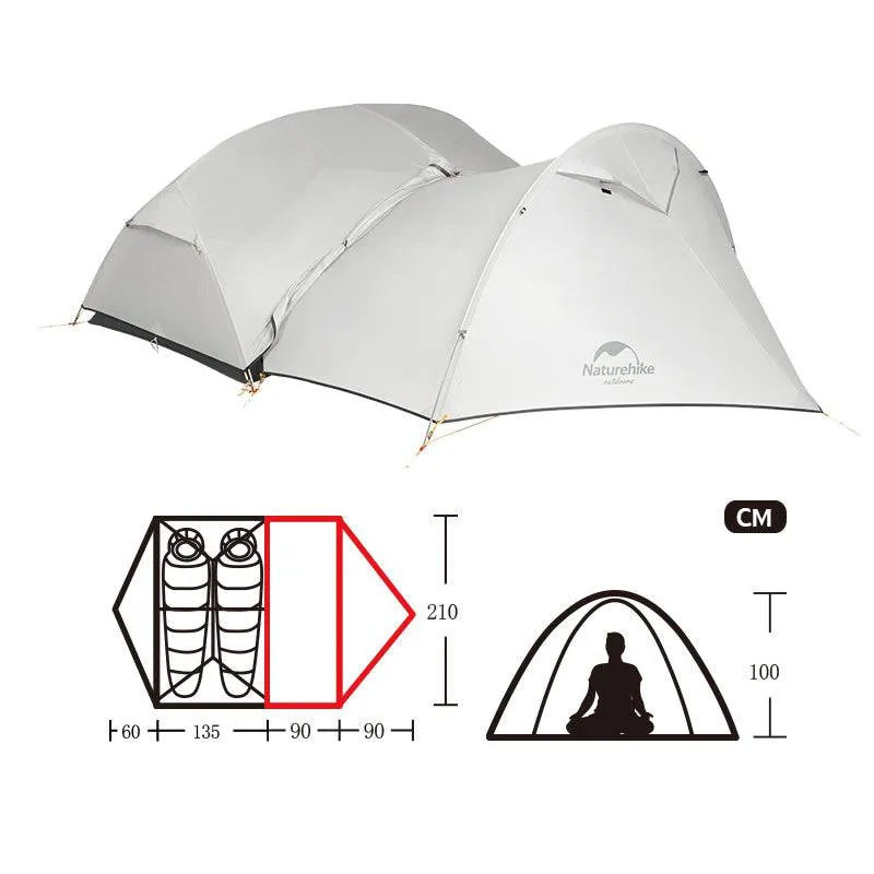 Mongar 2 People camping Tent Vestibule （Not Tent）