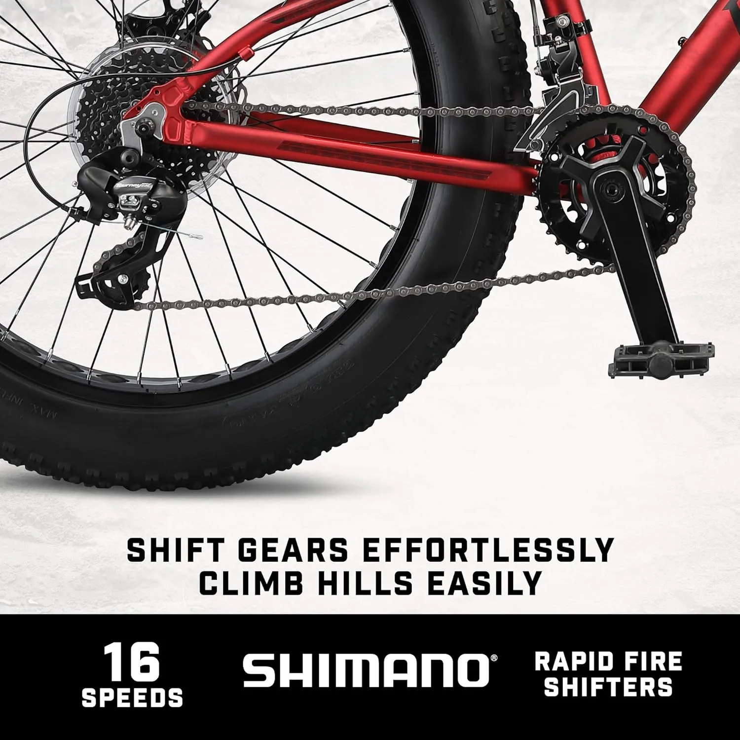 Mongoose Argus ST & Trail Fat Tire Mountain Bike for Adult Youth Men Women, 20 to 26-Inch Wheels, Mechanical Disc Brakes, Steel or Aluminum Frame and 7 or 16-Speed Options