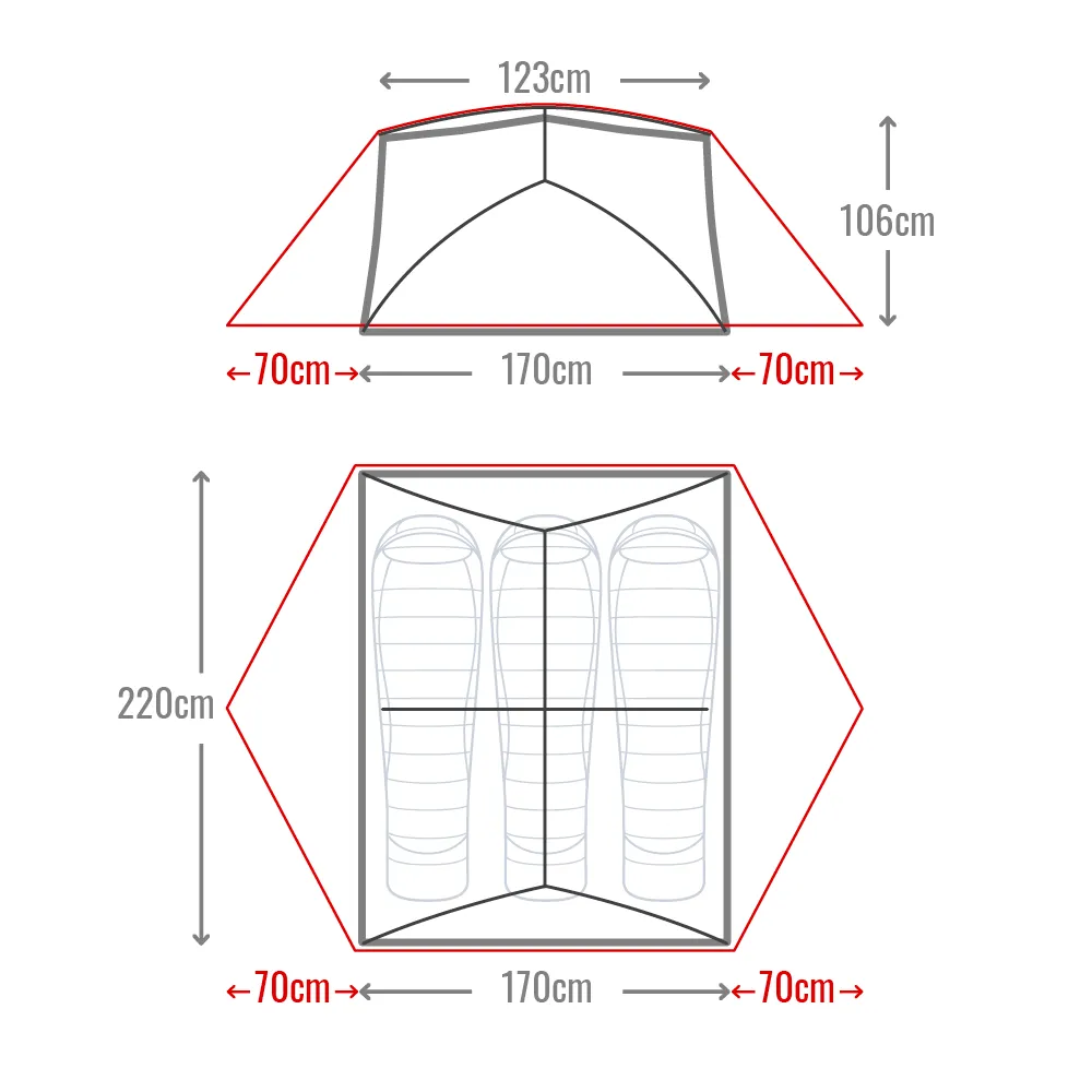 Mont Moondance EX 3 person Tent