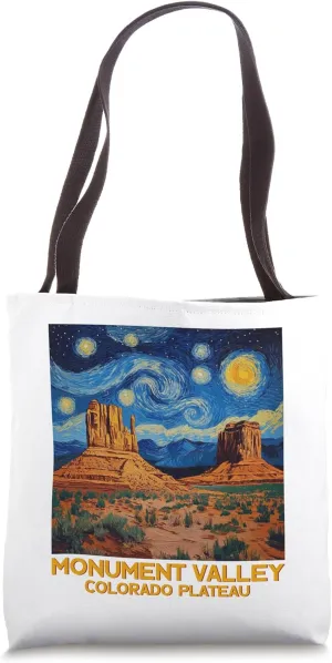 Monument Valley Colorado Plateau Starry Night Tote Bag
