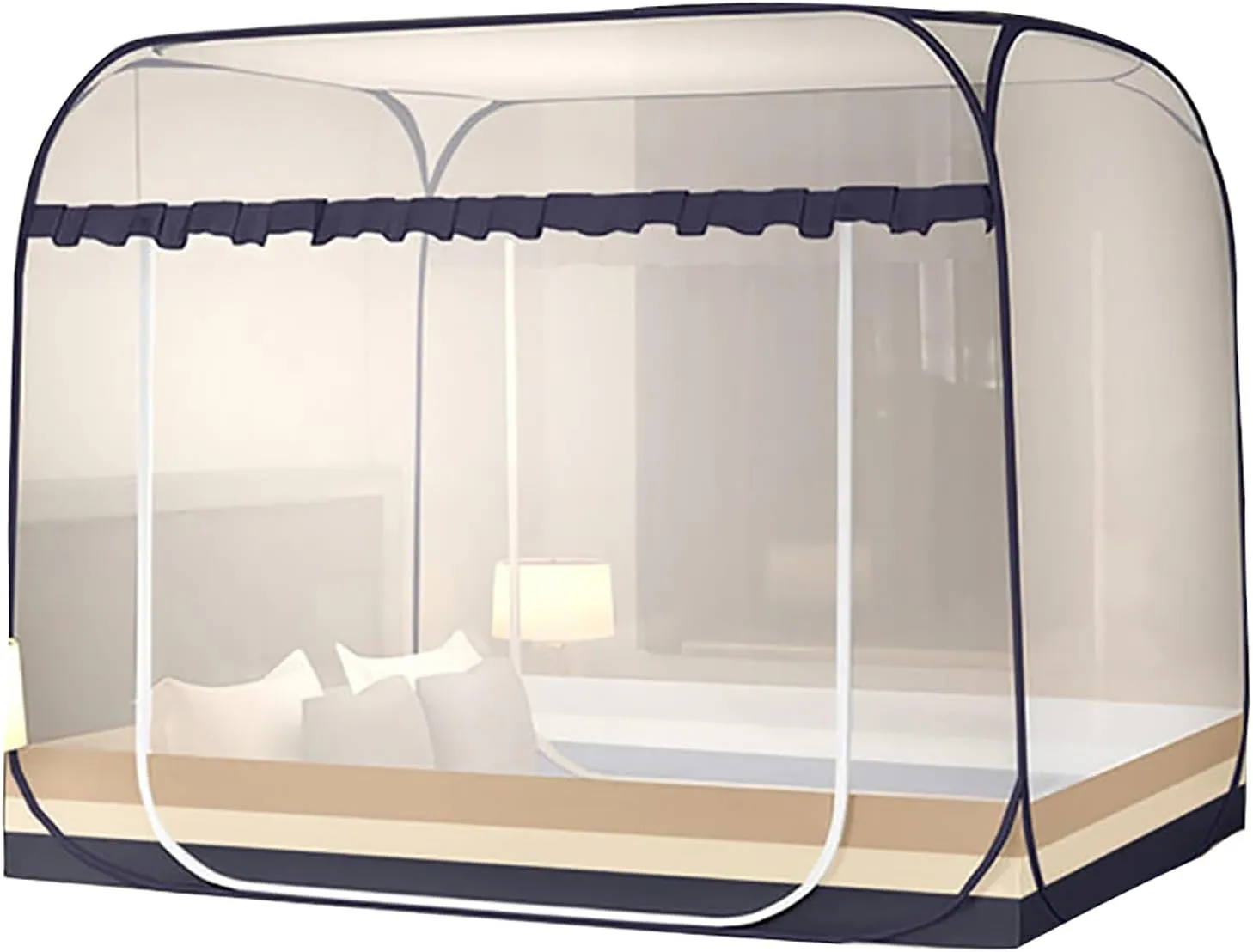 Mosquito Nets Bed Mosquito Nets Pop-Up Mosquito Nets, Portable Folding Design with Bottom, Suitable for Bedroom, Yard, Outdoor Camping, Fishing, Hiking Travel/C/1.8M