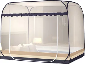 Mosquito Nets Bed Mosquito Nets Pop-Up Mosquito Nets, Portable Folding Design with Bottom, Suitable for Bedroom, Yard, Outdoor Camping, Fishing, Hiking Travel/C/1.8M