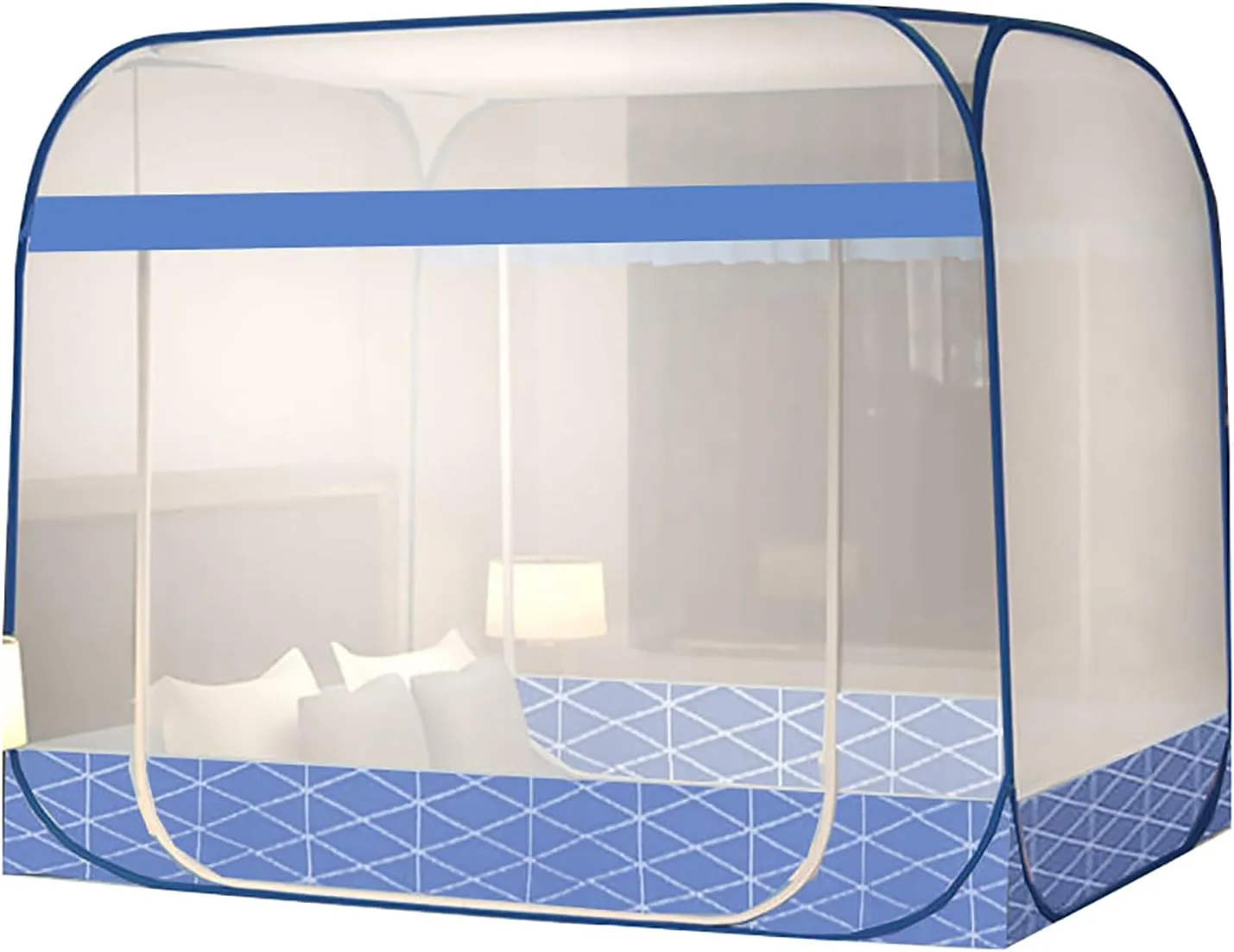 Mosquito Nets Bed Mosquito Nets Pop-Up Mosquito Nets, Portable Folding Design with Bottom, Suitable for Bedroom, Yard, Outdoor Camping, Fishing, Hiking Travel/F/1.8M