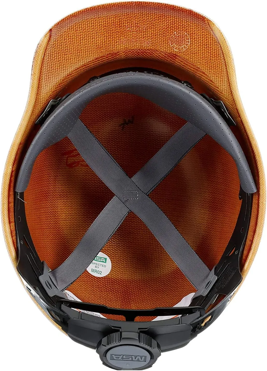 MSA Skullgard Cap Style Safety Hard Hat with Suspension - Non-Slotted Cap, Made of Phenolic Resin, Radiant Heat Loads up to 350F | Fas-Trac III Ratchet Suspension