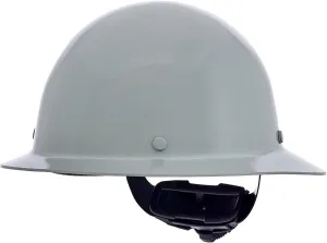 MSA Skullgard Full-Brim Hard Hat with Suspension - Non-Slotted Cap, Made of Phenolic Resin, Radiant Heat Loads up to 350F, Standard Size Hard Hat | Fas-Trac III Ratchet Suspension