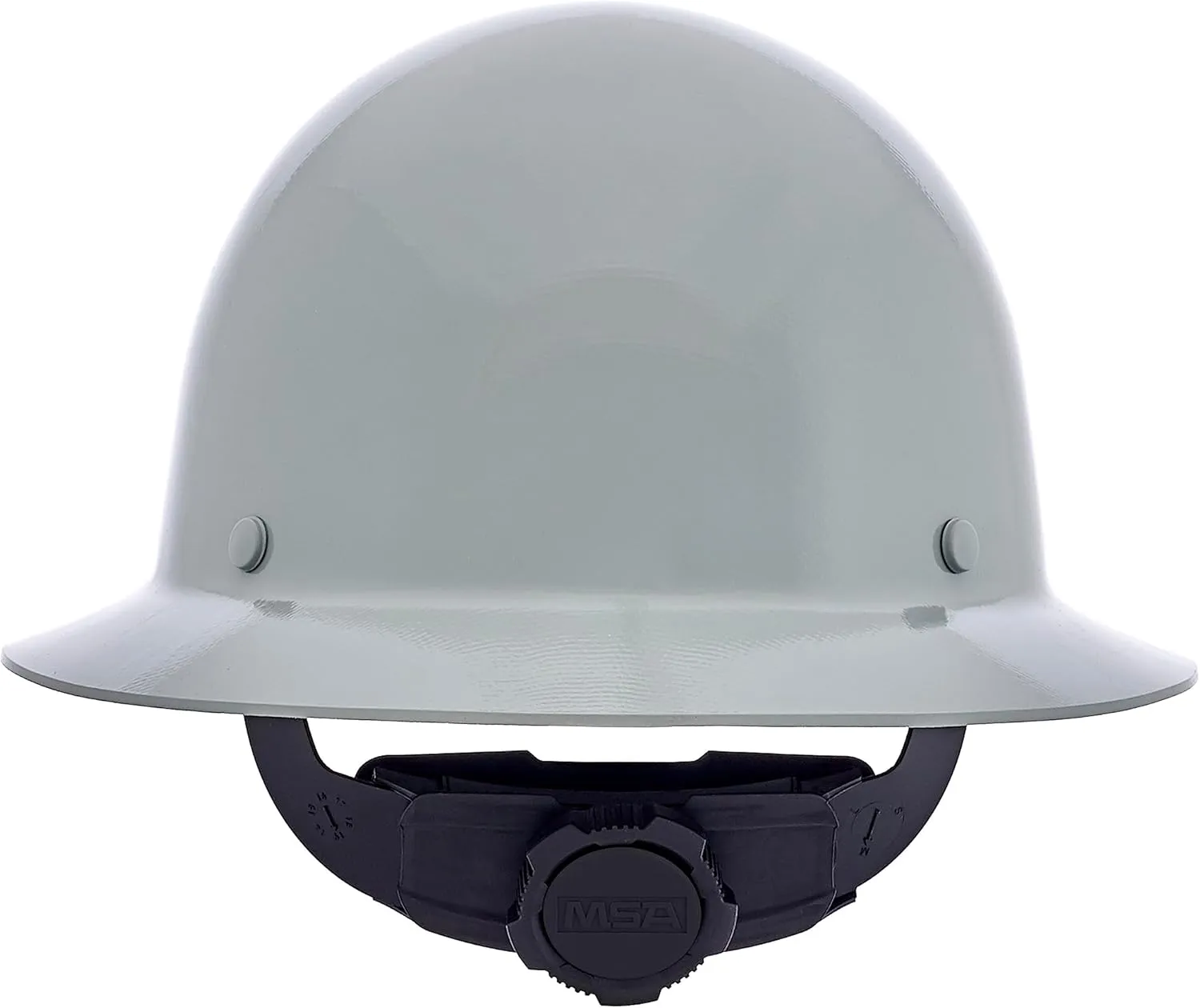 MSA Skullgard Full-Brim Hard Hat with Suspension - Non-Slotted Cap, Made of Phenolic Resin, Radiant Heat Loads up to 350F, Standard Size Hard Hat | Fas-Trac III Ratchet Suspension