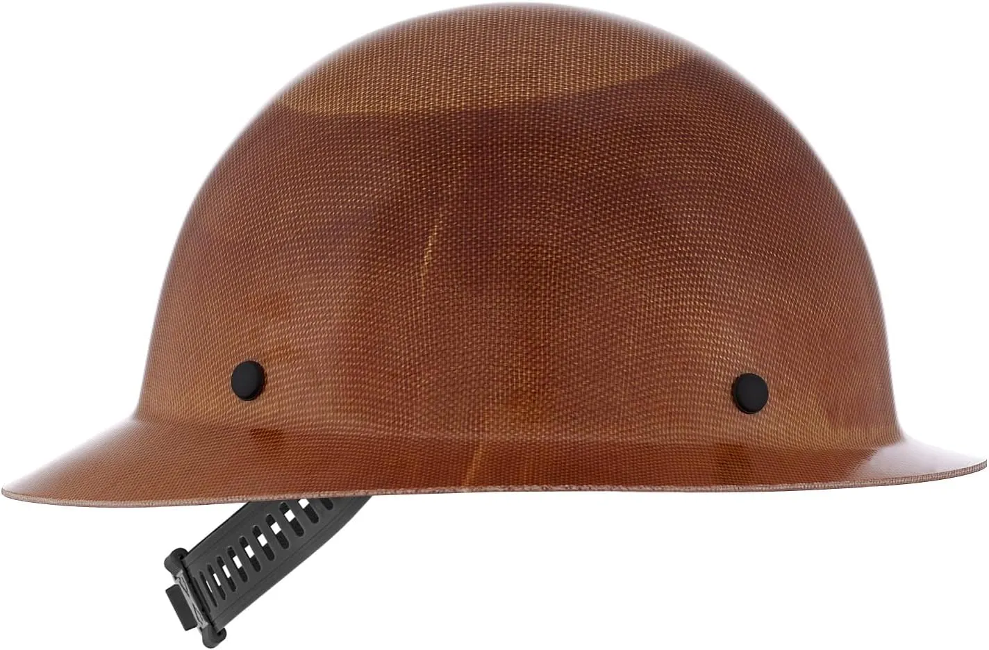 MSA Skullgard Full-Brim Hard Hat with Suspension - Non-Slotted Cap, Made of Phenolic Resin, Radiant Heat Loads up to 350F, Standard Size Hard Hat | Staz-On Pinlock Suspension