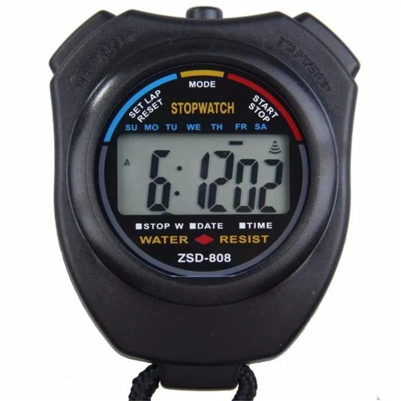 Multi-Function Digital Professional Handheld LCD Chronograph Sports Stopwatch Timer Stop Watch With compass design  #4M10