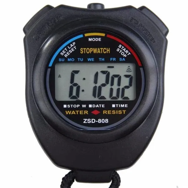 Multi-Function Digital Professional Handheld LCD Chronograph Sports Stopwatch Timer Stop Watch With compass design  #4M10