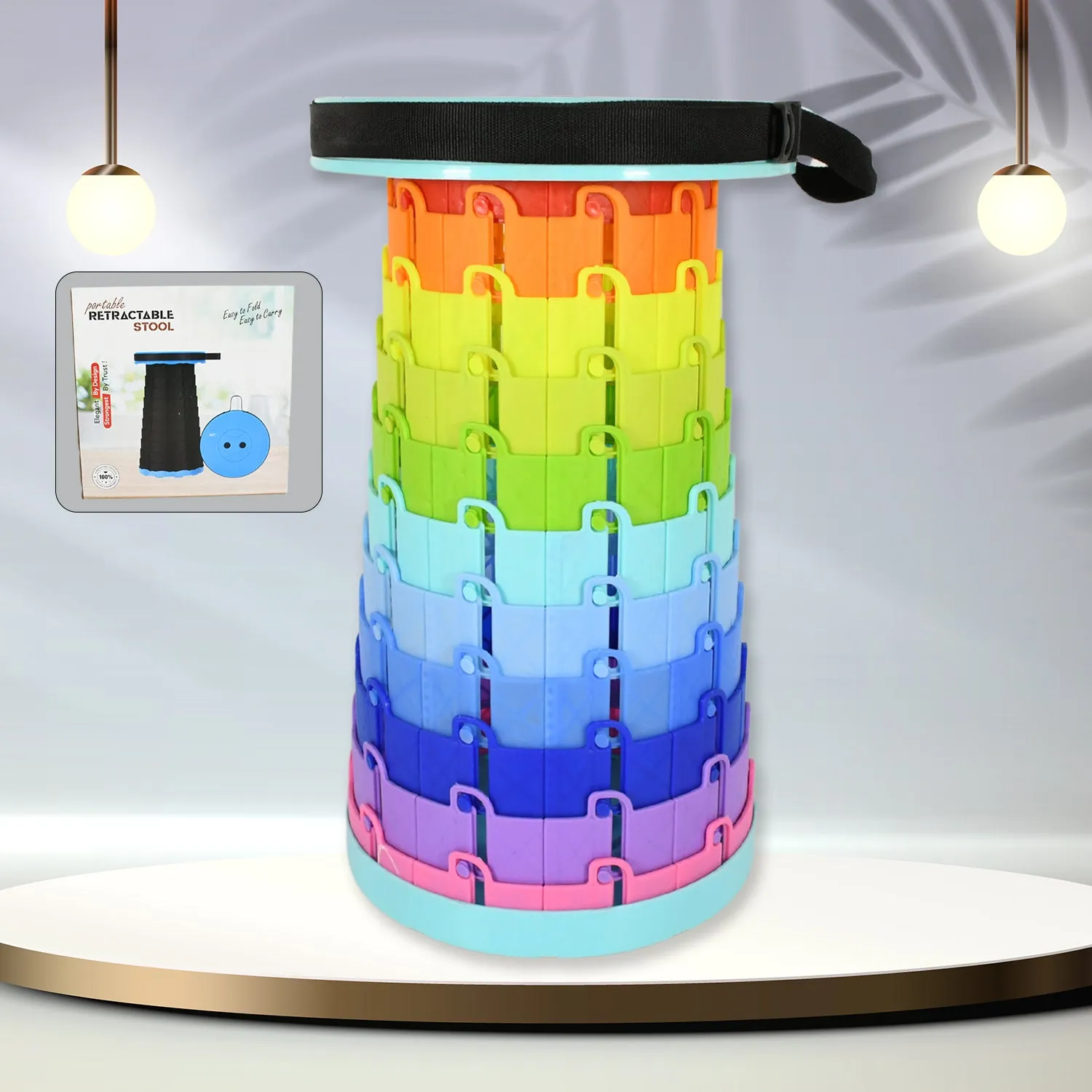 Multi-Purpose Folding Table & Height-Adjustable Stool