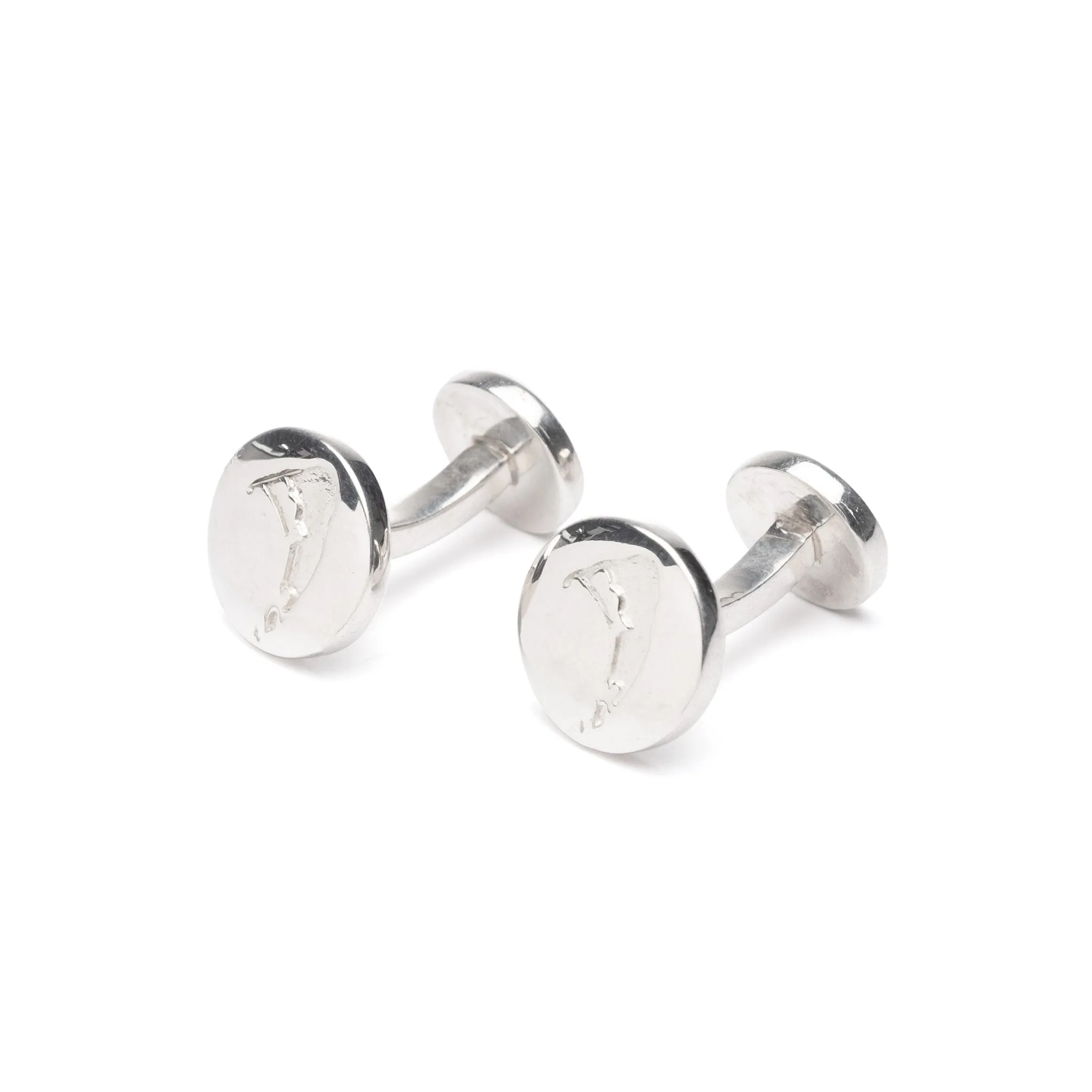 Nantucket Compass Sapphire Cuff Links