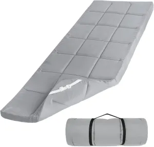 Navy Cot Mattress Topper - Quilted Pads for Camping, 75"x30" for Camp Cot/Rv Bunk/Narrow Twin Beds