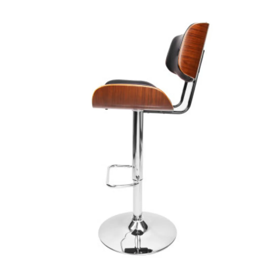 Nemea Wooden PU Leather Bar Stool
