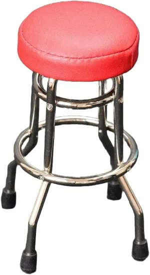 New Wave Toys 1/6 Scale Classic RedRepliCade Stool, Mini Vintage Arcade Accessories, Die Cast Metal Replica Furniture
