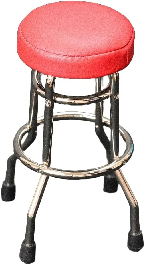 New Wave Toys 1/6 Scale Classic RedRepliCade Stool, Mini Vintage Arcade Accessories, Die Cast Metal Replica Furniture