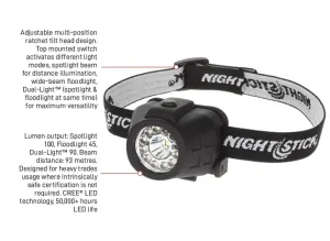 NIGHTSTICK Dual-light Headlamp