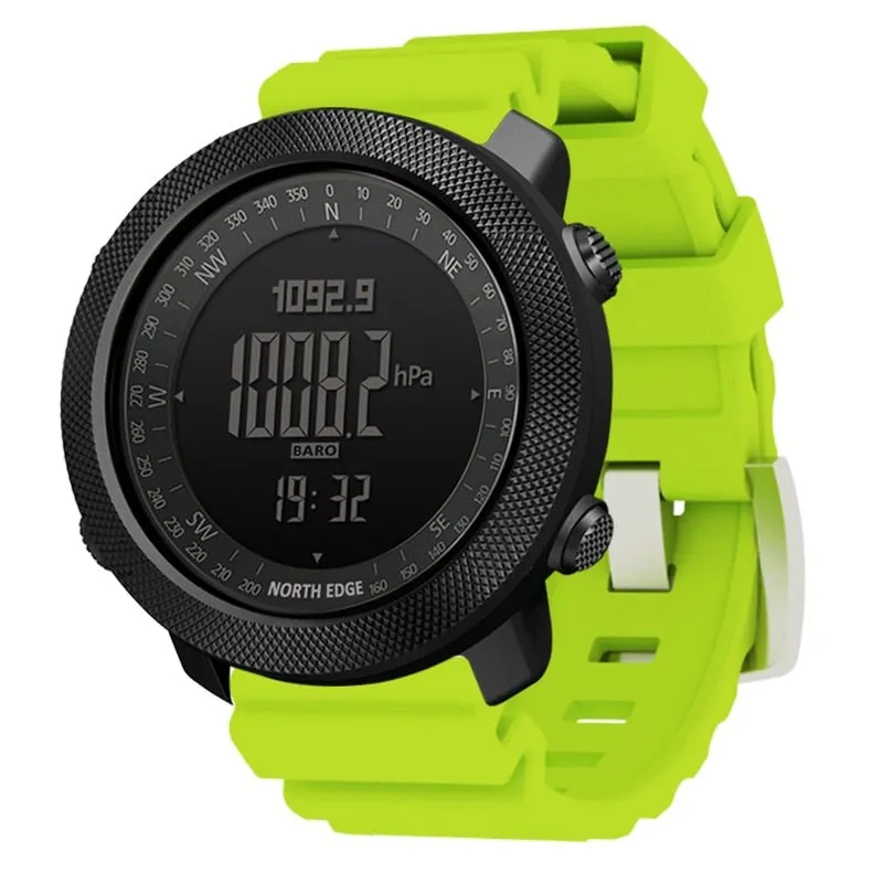 NORTH EDGE Men&#39;s sport Digital watch Hours Running Swimming Military Army watches Altimeter Barometer Compass waterproof 50m