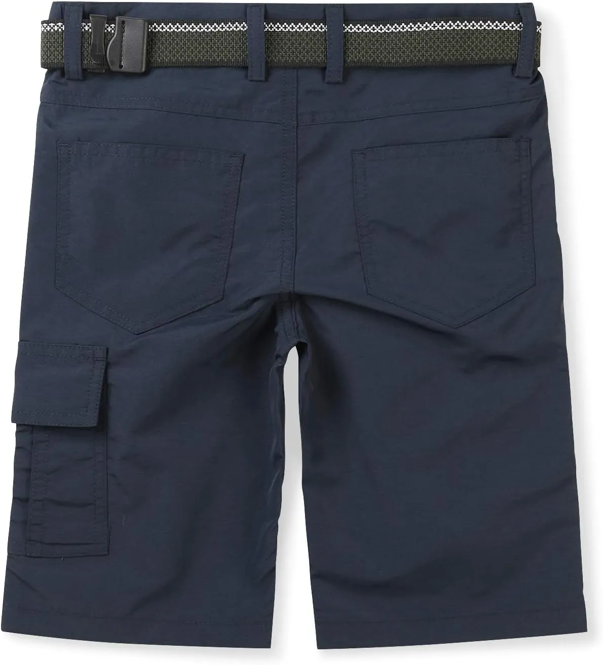 OCHENTA Boys Quick Dry Cargo Shorts Elastic Waist Athletic Shorts for Outdoor Hiking Camping Fishing