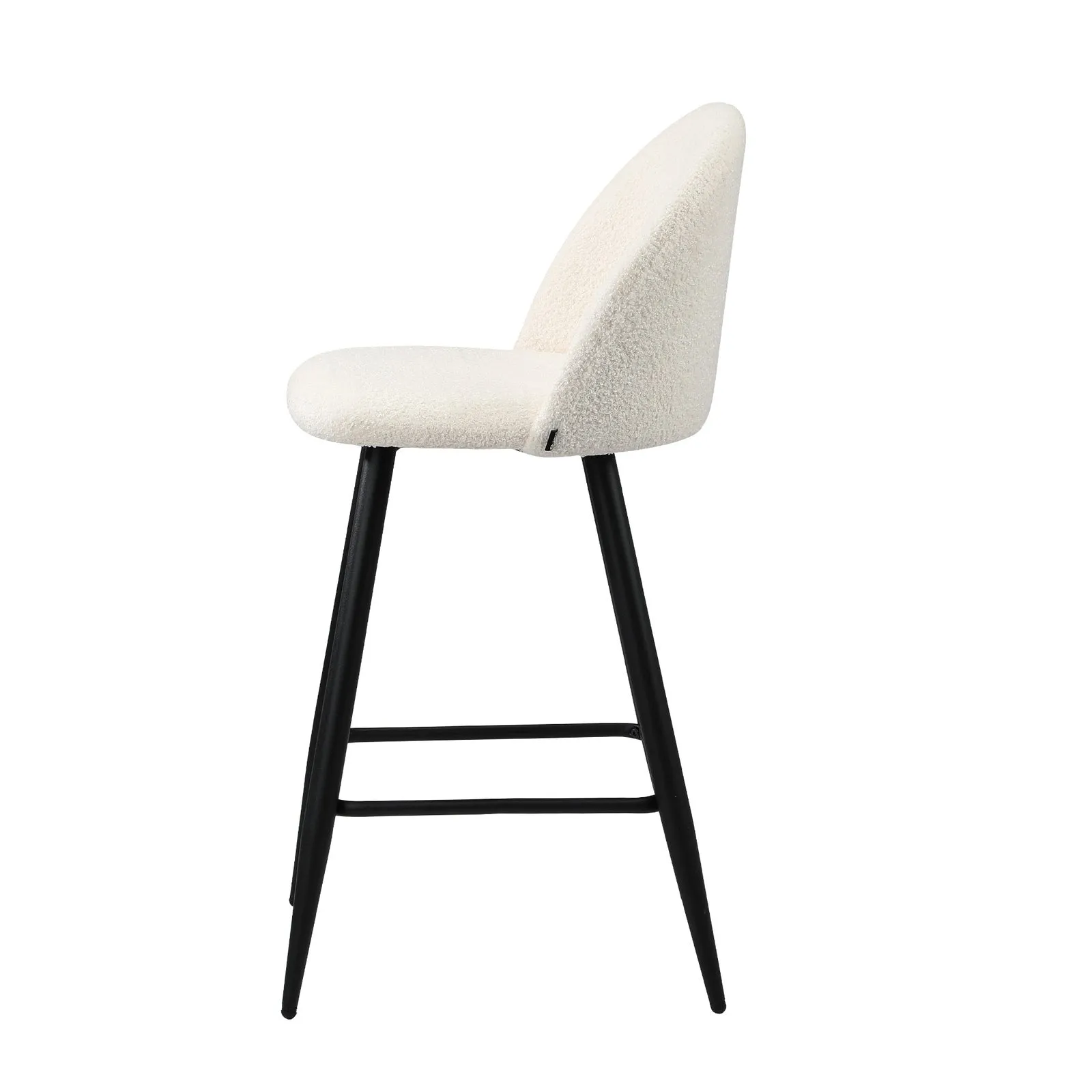 Oikiture 2/4x Bar Stools Kitchen Dining Chairs Counter Stool Boucle Padded