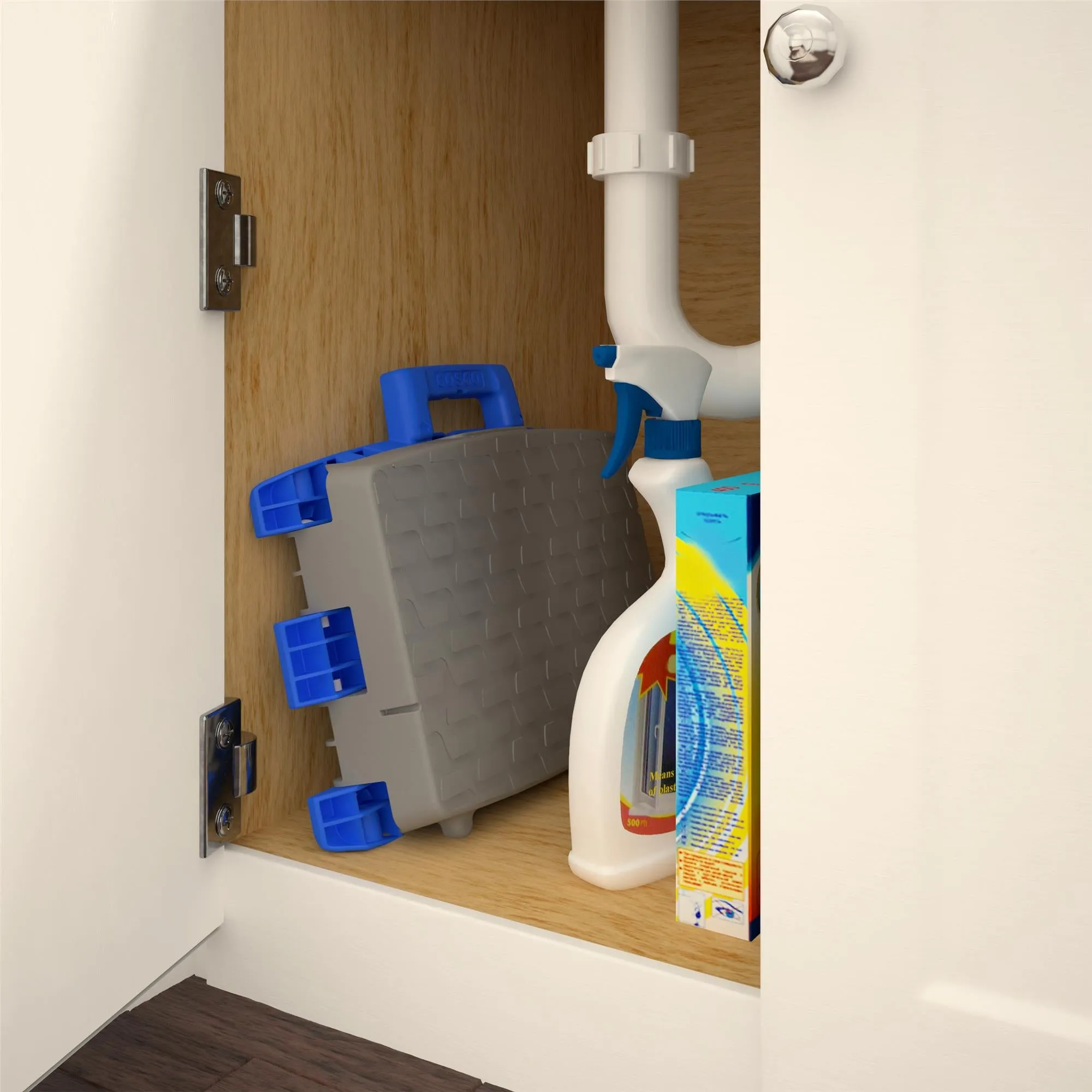 One-Step Molded Folding Step Stool