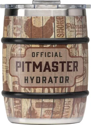 ORCA Double Barrel 24 oz Stainless Steel Insulated Whiskey Barrel Design Cup | Double Walled Vacuum Sealed for Superior Temperature Retention — Official Pitmaster Hydrator Design