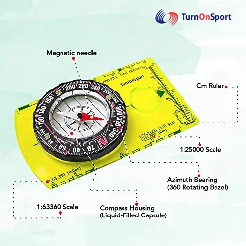 Orienteering Compass - Advanced Scout Compass for Hiking,Camping
