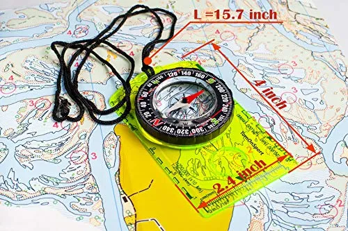 Orienteering Compass - Advanced Scout Compass for Hiking,Camping