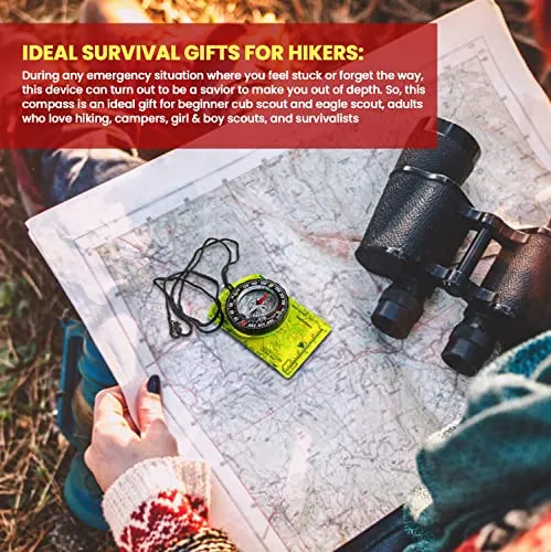 Orienteering Compass - Advanced Scout Compass for Hiking,Camping