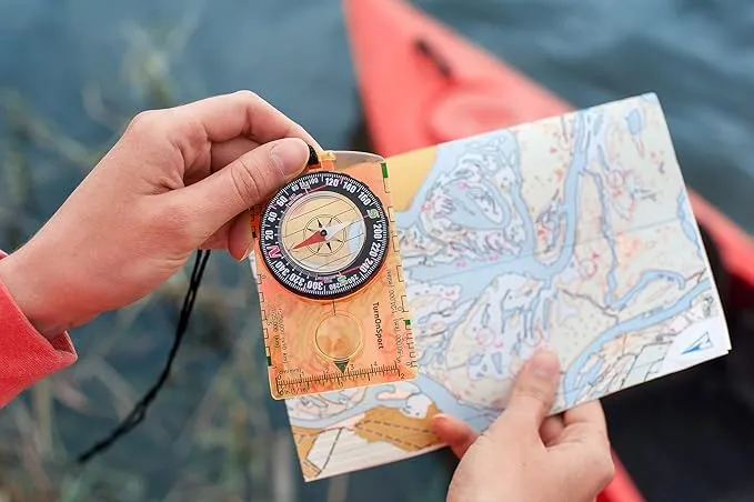 Orienteering Compass Hiking Backpacking Compass | Advanced Scout Compass Camping Navigation - Boy Scout Compass for Kids | Professional Field Compass for Map Reading - Best TurnOnSport Survival Gifts