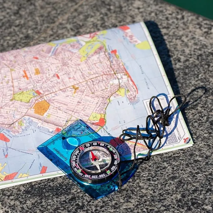 Orienteering Compass Hiking Backpacking Compass | Advanced Scout Compass Camping Navigation - Boy Scout Compass for Kids | Professional Field Compass for Map Reading - Best TurnOnSport Survival Gifts