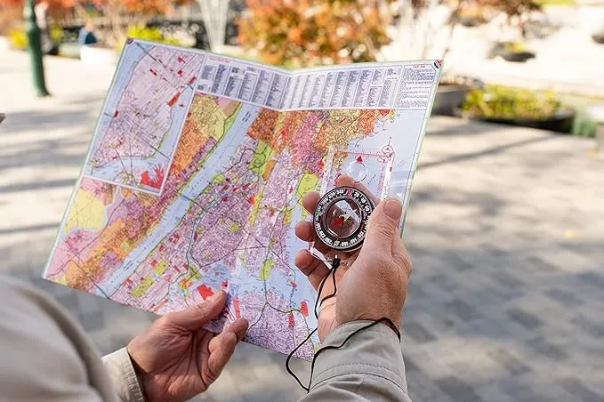 Orienteering Compass Hiking Backpacking Compass | Advanced Scout Compass Camping Navigation - Boy Scout Compass for Kids | Professional Field Compass for Map Reading - Best TurnOnSport Survival Gifts