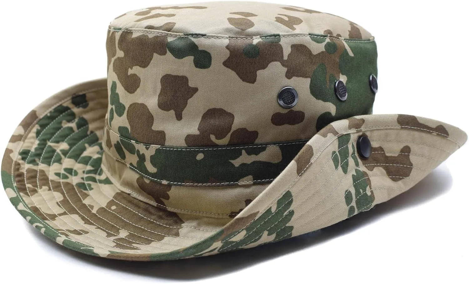 Original German Army Boonie Hat Flecktarn & Desert Camouflage Camping Hunting Outdoor Summer Cap