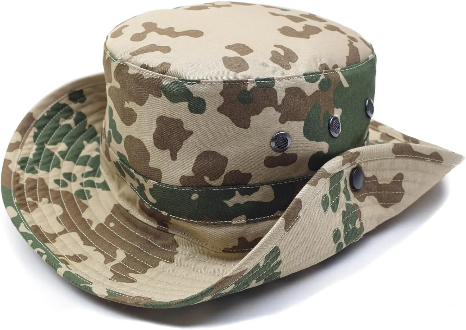 Original German Army Boonie Hat Flecktarn & Desert Camouflage Camping Hunting Outdoor Summer Cap