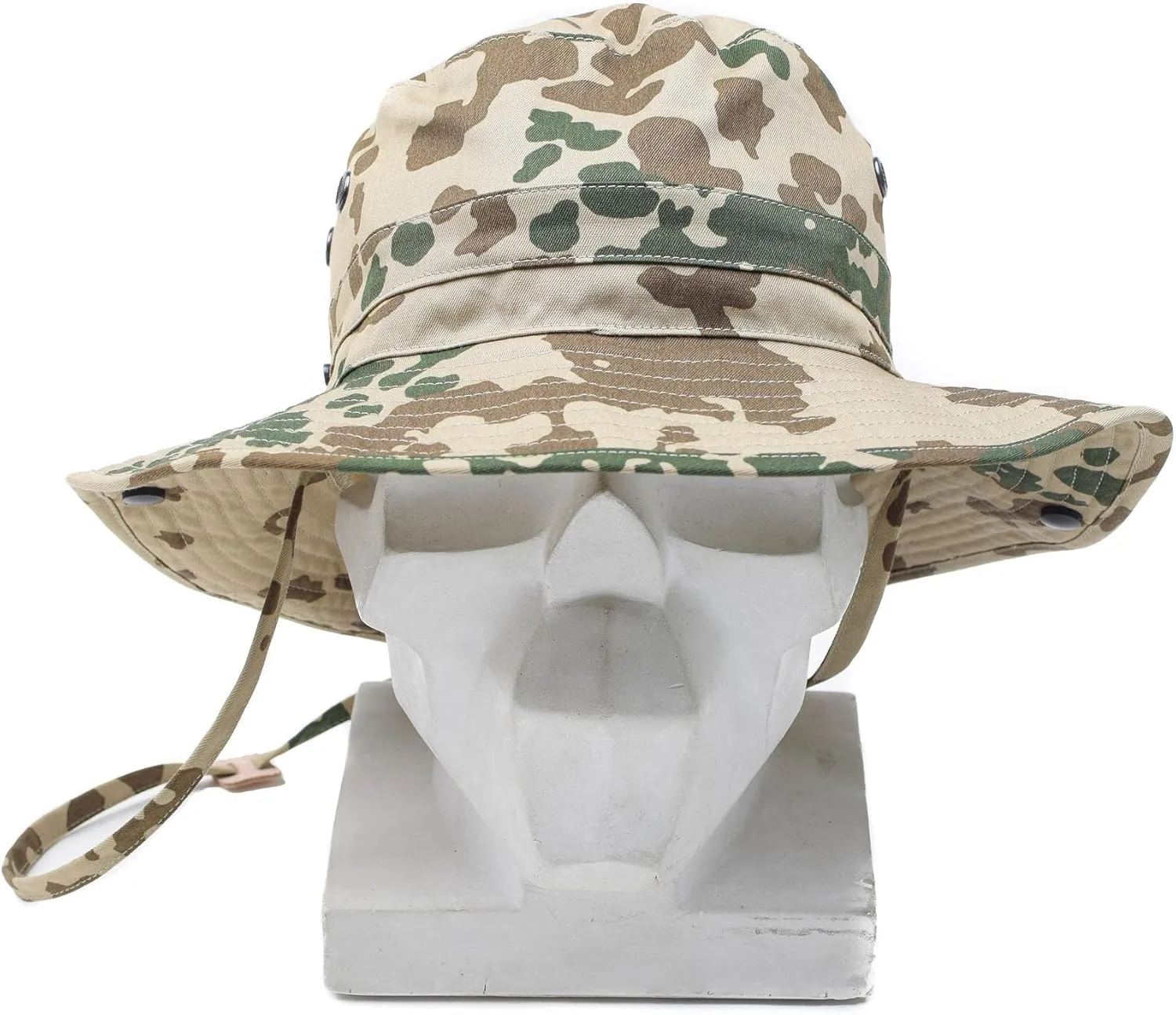 Original German Army Boonie Hat Flecktarn & Desert Camouflage Camping Hunting Outdoor Summer Cap