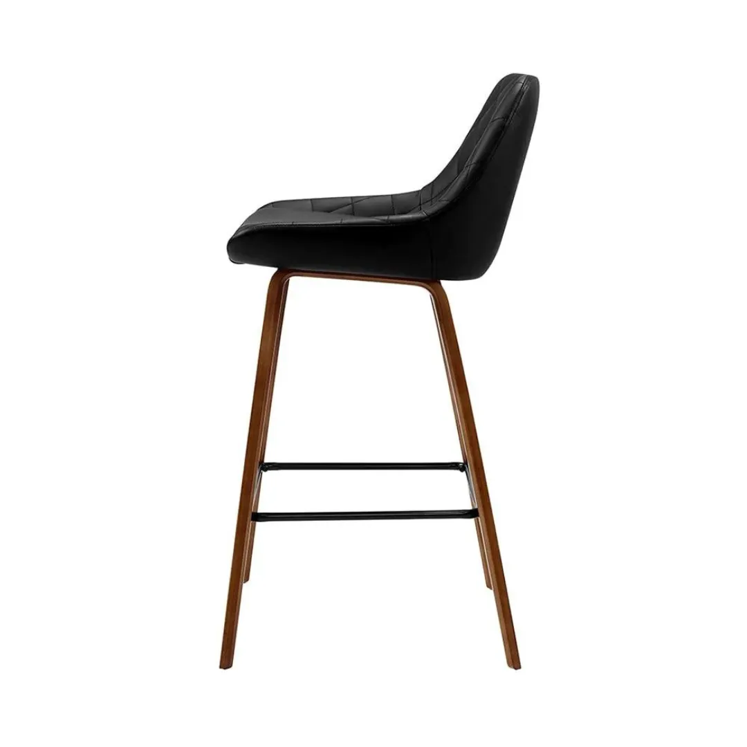 Orphee PU Leather Diamond Pleat Bar Stool