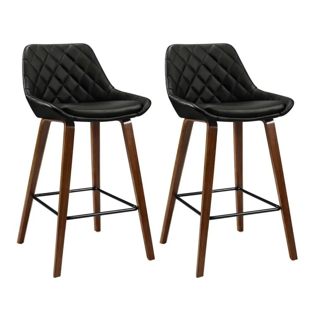 Orphee PU Leather Diamond Pleat Bar Stool