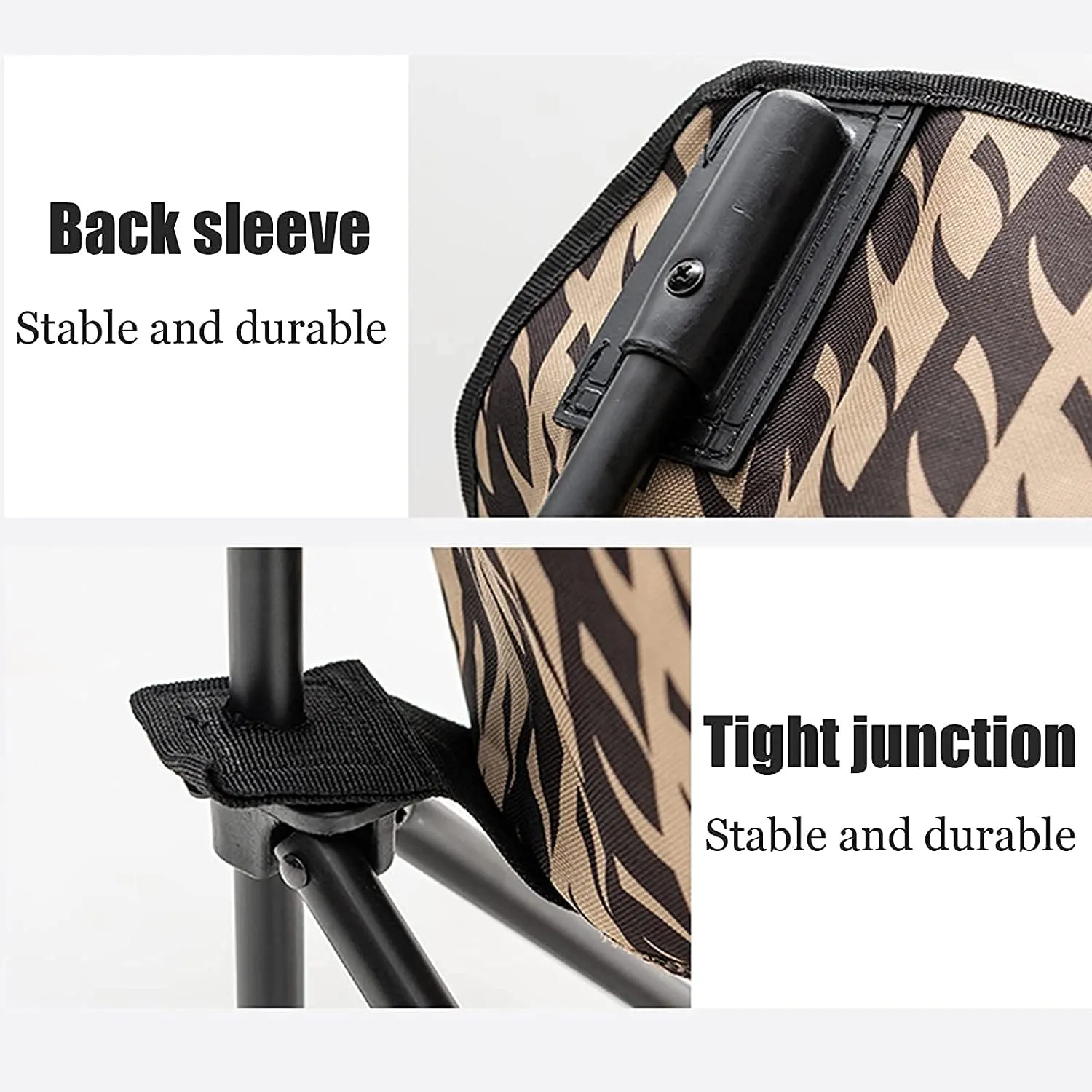 Outdoor Camping Chair Portable Lightweight Camping Folding Chair Beach Stool with Aluminum Frame for Outdoor Camping Hiking Portable Folding Lawn Chairs, 65x43x43cm