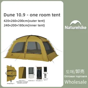 Outdoor Camping Dune 10.9 Tent - Large Space Family Tent for 4-5 People