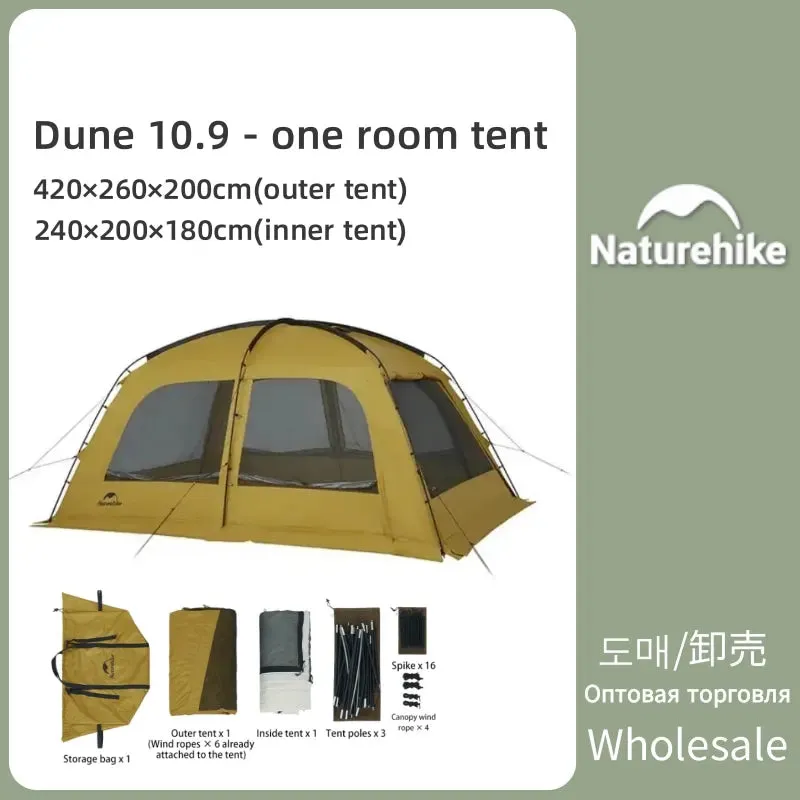 Outdoor Camping Dune 10.9 Tent - Large Space Family Tent for 4-5 People