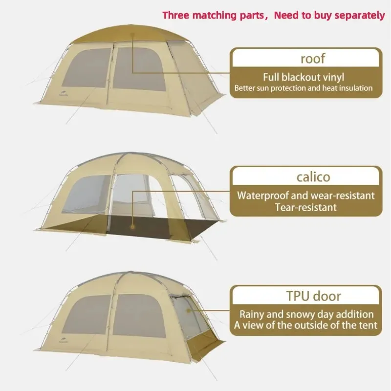 Outdoor Camping Dune 10.9 Tent - Large Space Family Tent for 4-5 People